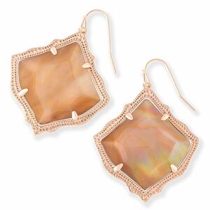 Kendra Scott Rose Gold Brown Mother of Pearl Drops